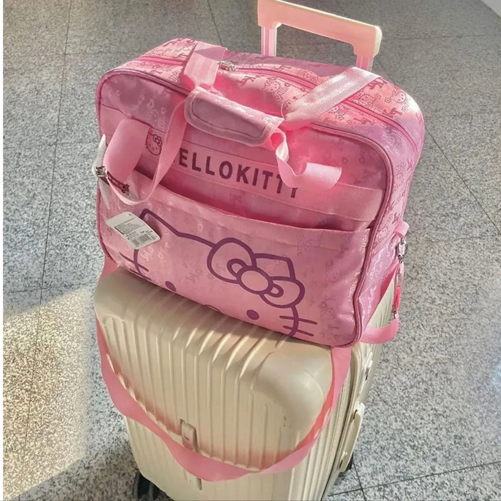 Sanrio Hello Kitty Large Lightweight Travel Carry On Bag Luggage - Picture 3 of 13